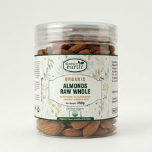 Almonds Raw Whole Organic 250g