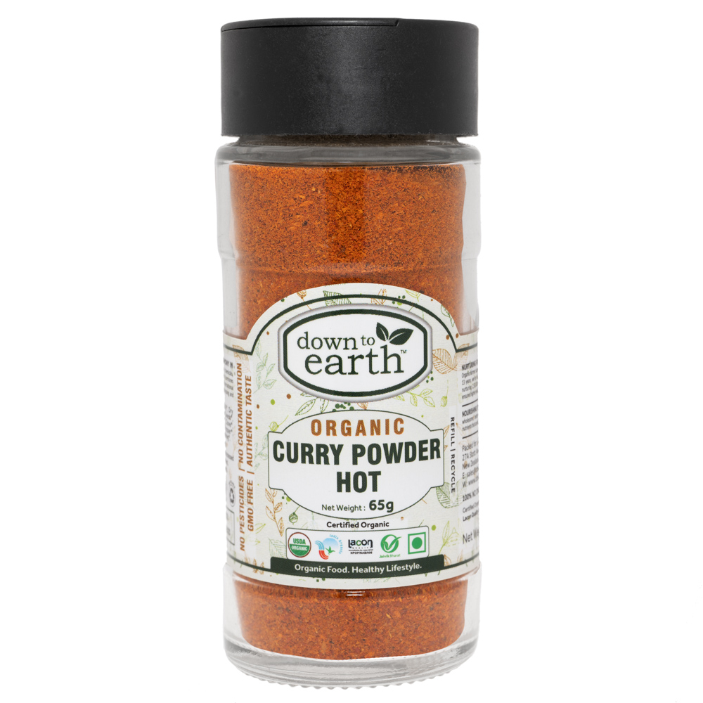 Curry Powder Hot Organic 65g - DTE Foods