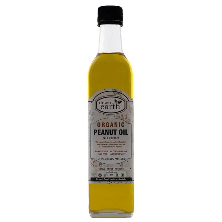 Peanut Oil Cold Pressed Organic 500ml DTE Foods