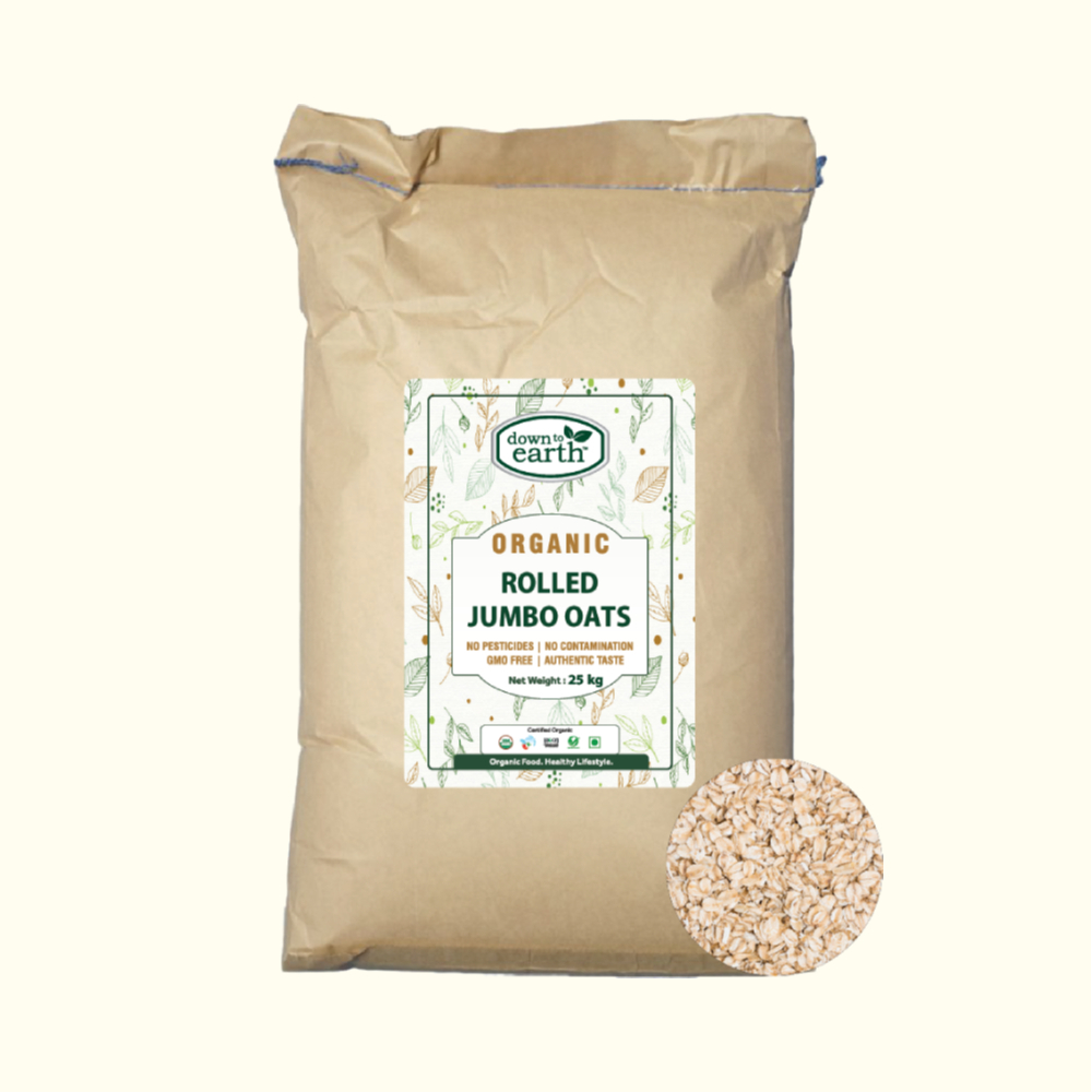 Rolled Jumbo Oats Organic 20kg DTE Foods
